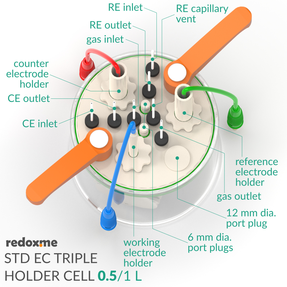 Standard Electrochemical Triple Holder Cell