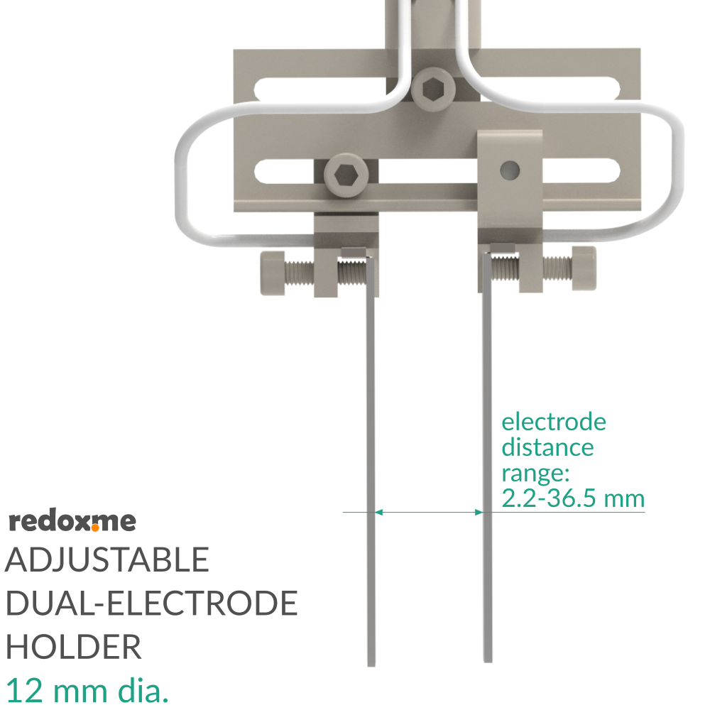 Adjustable Dual-Electrode Holder, 12 mm dia.