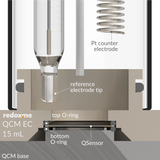 QCM EC BL 15 mL - Quartz Crystal Microbalance Electrochemical cell