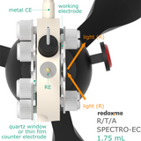 R/T/A Spectro-EC 1.75 mL - Reflection / Transmission / Absorption Spectro-Electrochemical Cell