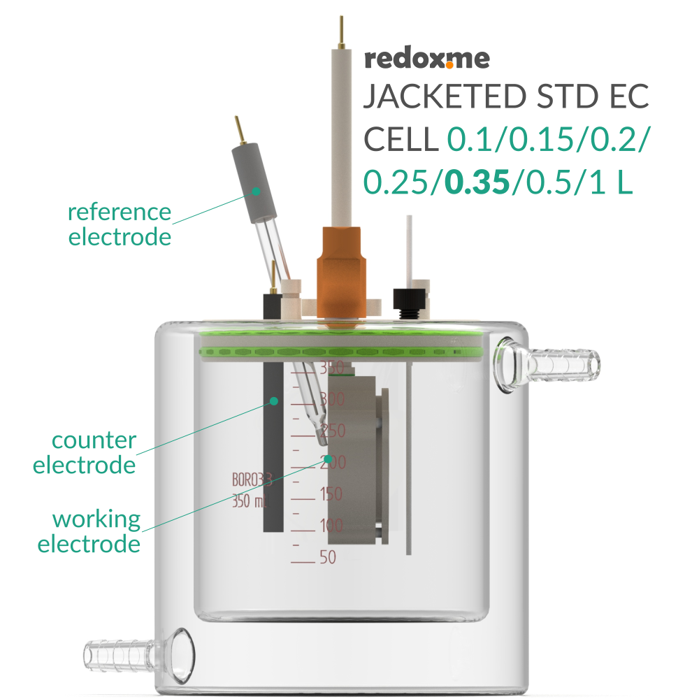 Jacketed Standard Electrochemical Cell