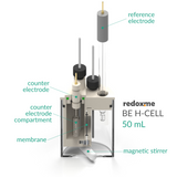 BE H-Cell 50 mL - Basic Electrochemical H-Cell 50 mL