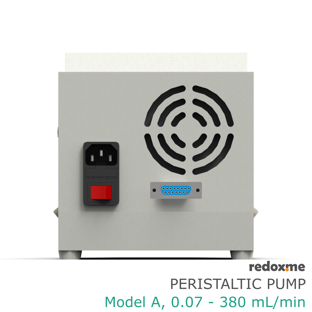 Peristaltic pump, model A, 0.07 - 380 mL per min