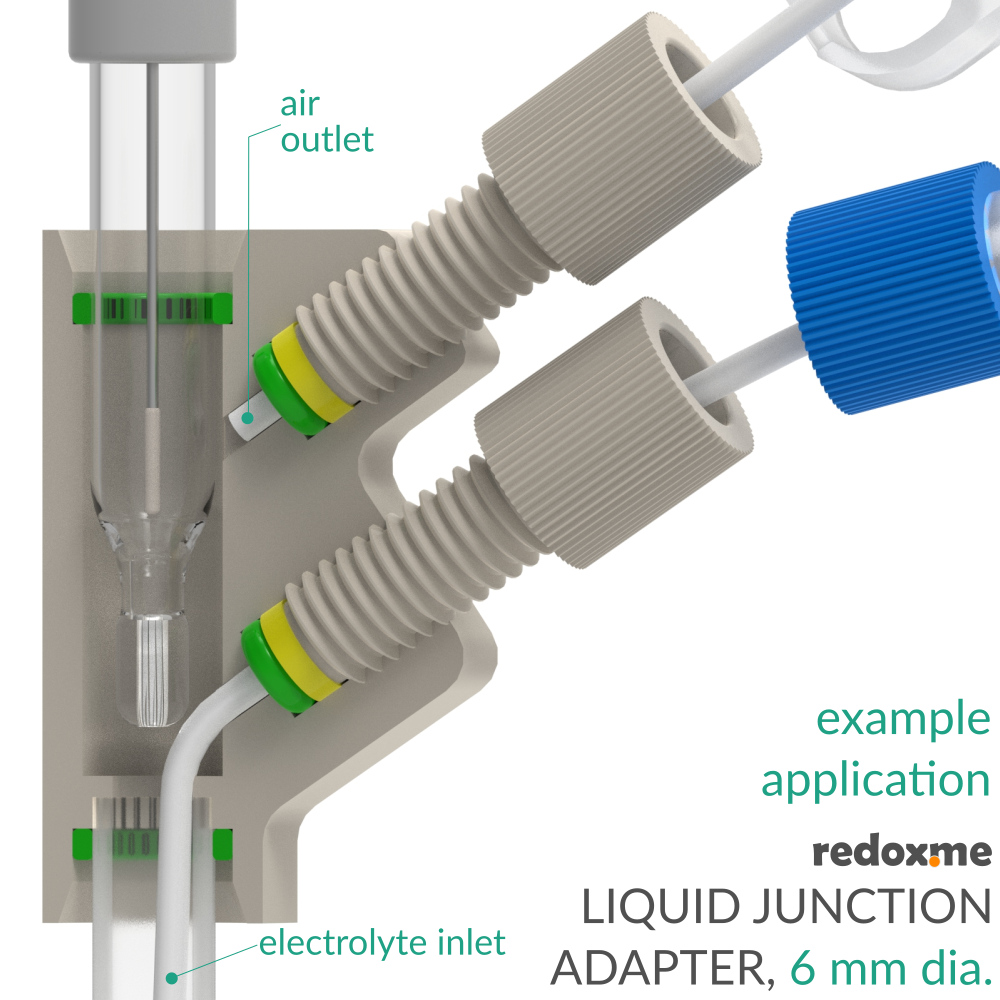 Liquid Junction Adapter, 6 mm dia.