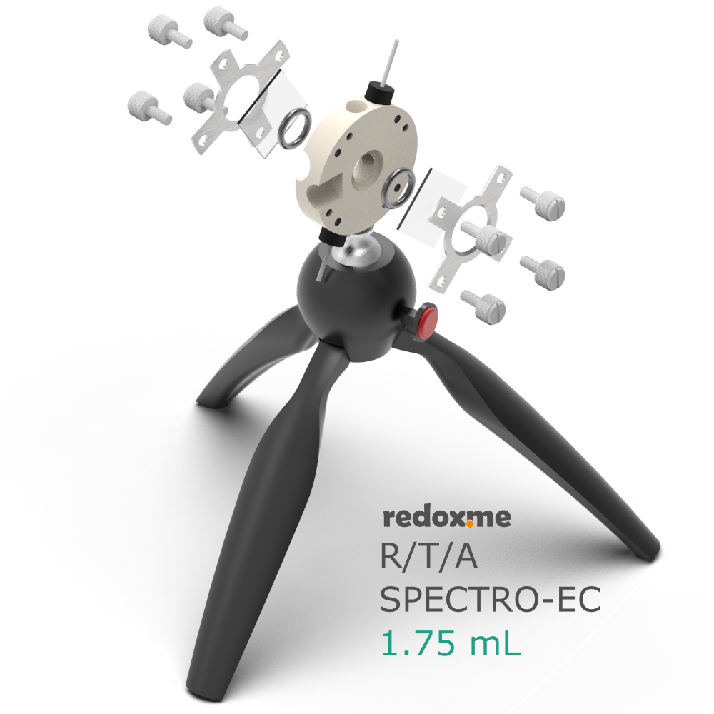 R/T/A Spectro-EC 1.75 mL - Reflection / Transmission / Absorption Spectro-Electrochemical Cell