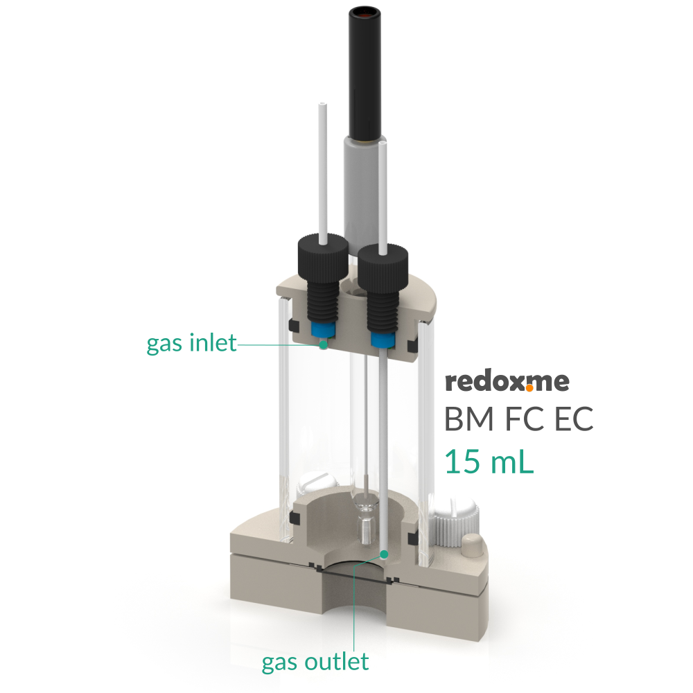 BM FC EC 15mL - Bottom Mount Front Contact Electrochemical Cell, 15mL