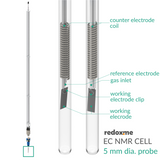 Electrochemical Nuclear Magnetic Resonance cell – EC NMR 5 mm dia. probe