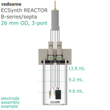 Electrosynthesis Reactor B-series/septa, 26 mm OD, 3-port