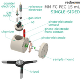 MM FC PEC 15 mL single-sided - Magnetic Mount Front Contact Photo-electrochemical Cell