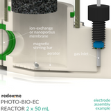 Photo-Bio-EC Reactor - Photo-bioelectrochemical reactor 2 x 50 mL