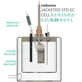 Jacketed Standard Electrochemical Cell