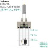 Electrosynthesis Reactor B-series, 26 mm OD, 3-port