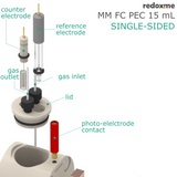 MM FC PEC 15 mL single-sided - Magnetic Mount Front Contact Photo-electrochemical Cell