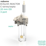 Electrosynthesis Reactor C-series/septa, 20 mm OD, 3-port
