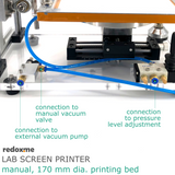 Laboratory Screen Printer - manual, 170 mm dia. printing bed