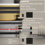 Three Electrode Battery Test Cell – force monitoring