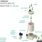 Photo-Bio-EC Reactor - Photo-bioelectrochemical reactor 2 x 50 mL