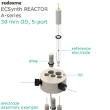 Electrosynthesis Reactor A-series, 30 mm OD, 5-port