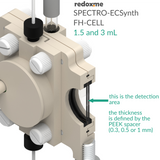 SPECTRO-ECSynth FH-CELL 1.5 and 3 mL - Spectro-Electrosynthesis Flow H-Cell 1.5 and 3 mL