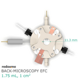 Back-microscopy EFC, 1.75 mL - Back-microscopy Electrochemical Flow Cell, volume: 1.75 mL