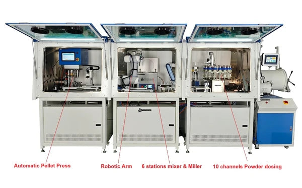 Automated Solid Phase Synthesis Platform in Glovebox for Sulfide or Halide Electrolytes -AM-SP02-GB