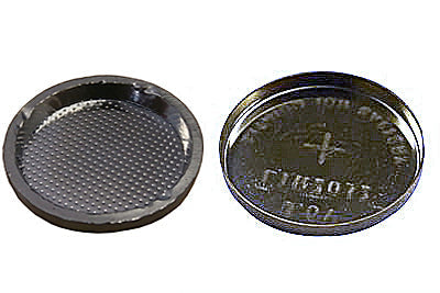 Platinum-Coated CR2032 Button Cell Cases (20d x 3.2mm) with O-ring, 1 ...