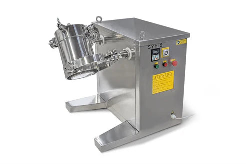 3D Shaker Mixer & Mill w/ 0.5 L -- 15L Tank for Dry Powder - EQ-SYH-5 - Thasar S.r.l.