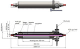 1100℃ Max. 100mm O.D Tube Furnace for High Magnetic Field - GSL-1200X-MH100