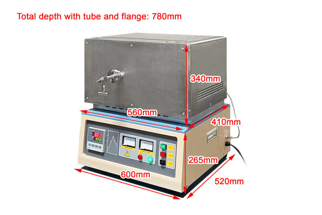 Forno tubolare riscaldato a microonde a 1100°C max: diametro opzionale di 1", 1,57" e 2". - GSL-MW-25