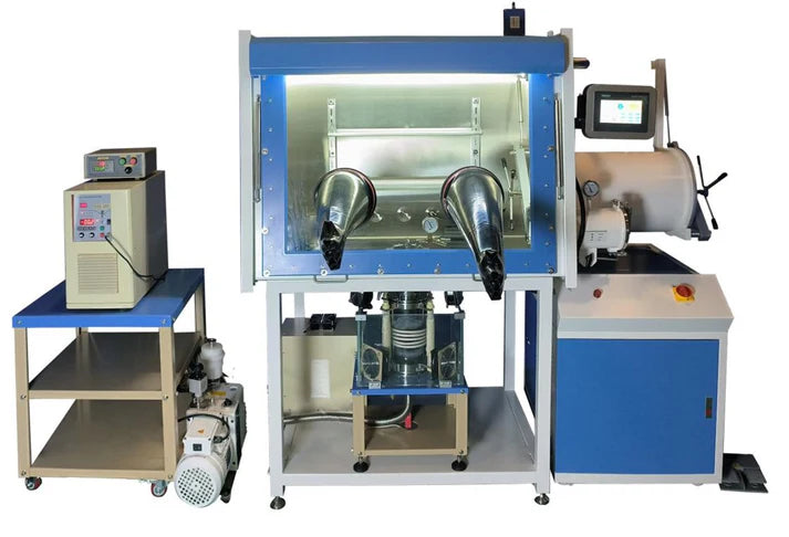 2000ºC Max. Induction Melting System in Glove Box with O2 & H2O < 1 ppm - IMCS-1700GB - Thasar S.r.l.