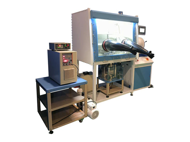 2000ºC Max. Induction Melting System in Glove Box with O2 & H2O < 1 ppm - IMCS-1700GB - Thasar S.r.l.