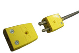 Thermocouple: K type 3mm OD x 18" L with Alloy Sheath and Standard Male Plug for Calibration - TCK18S3 - Thasar Store