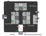 Heating Sealer for Continuous Dual-Top/Single-Side Sealing of Pouch Cells (Max. 190×190×12 mm) - MSK-140-AMT
