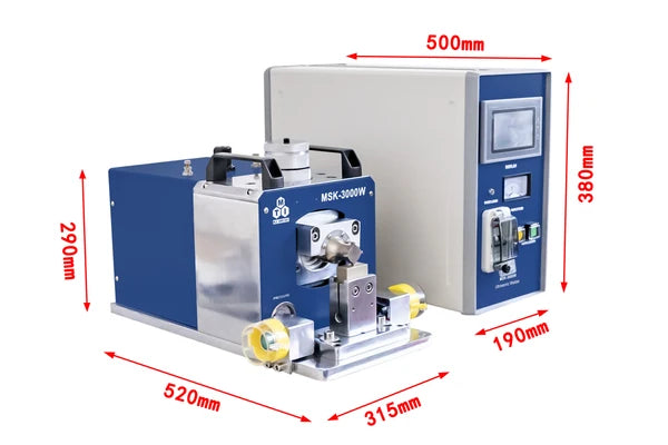Saldatore a ultrasuoni da tavolo da 3000W con controller digitale a schermo tattile, 20KHz - MSK-3000W