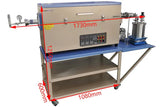 Forno tubolare a 3 zone per la raccolta delle ceneri 1200s - OTF-1200X-III-AFT
