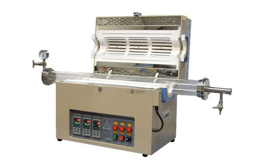 1200°C max. Forno tubolare a 3 zone da 18" di lunghezza con tubo e flangia opzionali (60, 80 o 100 mm) - OTF-1200X-III-C