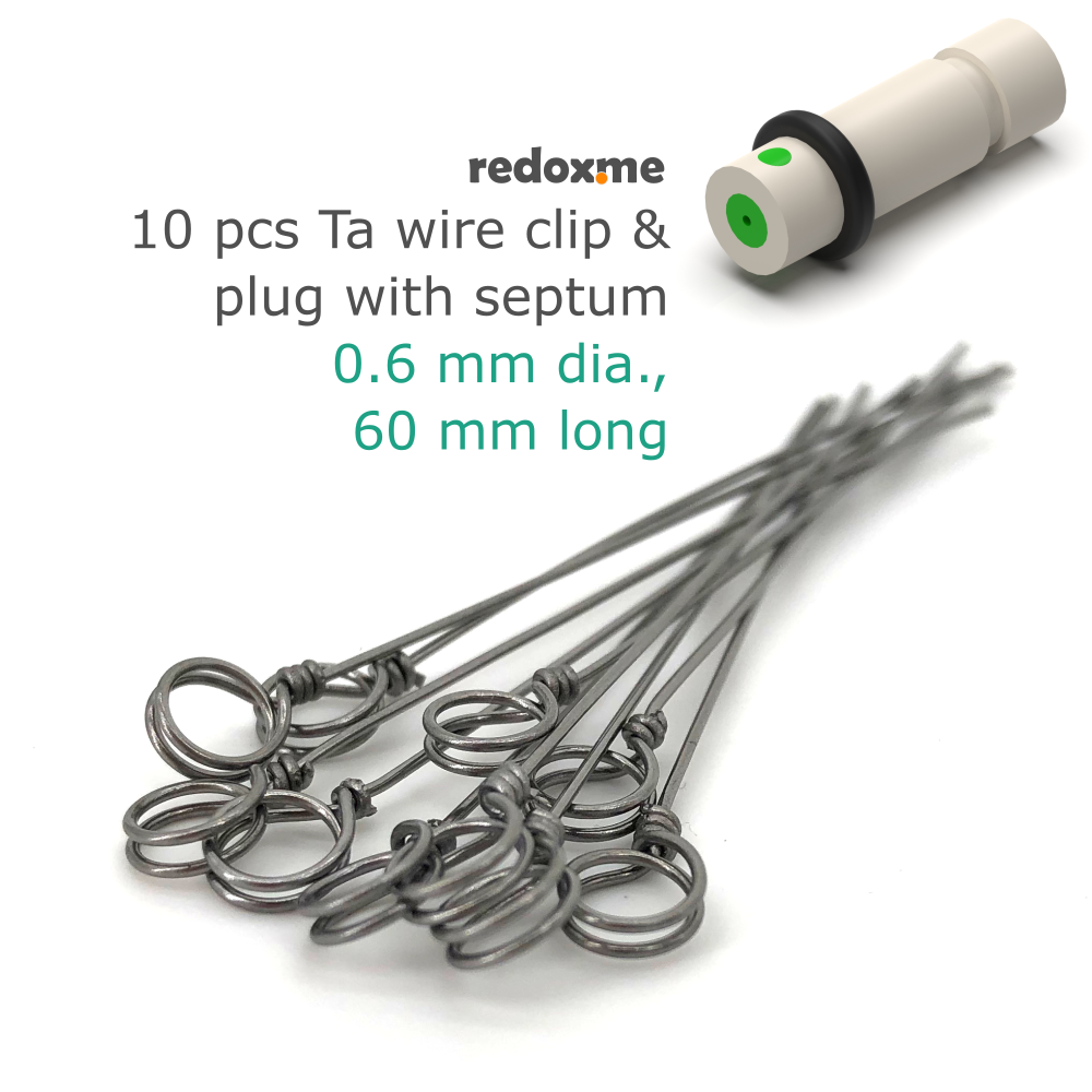 10 pcs of Tantalum wire clip with septum plug