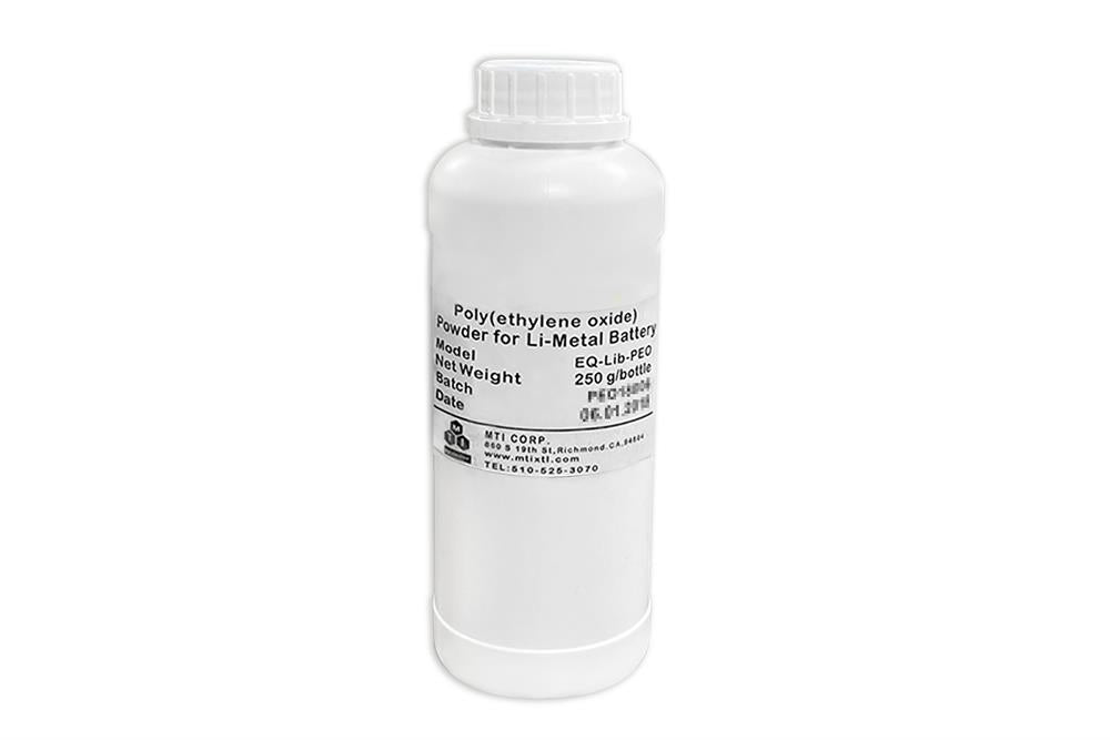 Poly(ethylene oxide, PEO ) Powder for Li-Metal Battery, 250 g/Bag - EQ ...