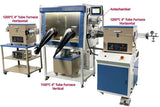 Glovebox with 1 PPM purification and Three 1200°C Max. Tube Furnaces VGB-6-OTF2-VBF