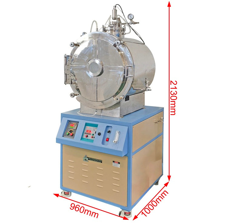 3000ºC Induction Heated Vacuum Furnace with Option of Molten Salt Electrolysis - VMC3000 - Thasar Store