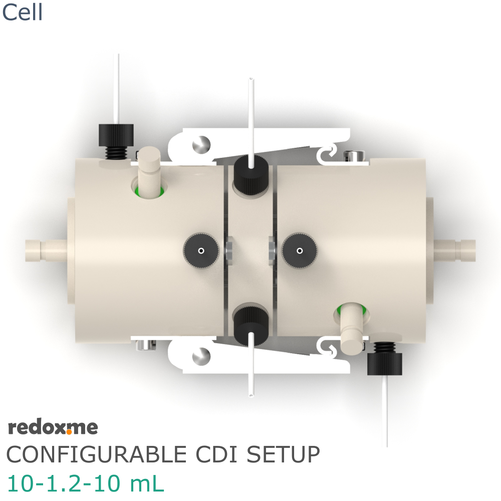 Configurable CDI Setup 10-1.2-10 mL - Configurable Capacitive Deionization Setup