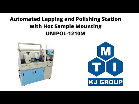 Máquina de lapeado y pulido de precisión de 8" con alimentador de lodo opcional y dos estaciones de trabajo - EQ-Unipol-802