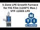 Forno di crescita LPE a 5 zone per film YIG (1200C max.) - VTF-1200X-LPE
