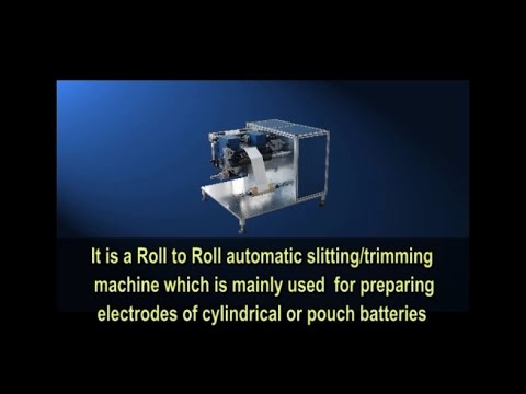 Roll to Roll Edge Slitting Machine (Max.300mm W) for Single Strip of Cylindrical/Pouch Battery - MSK-540