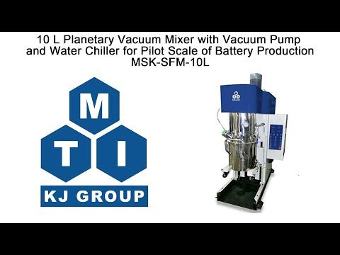 Miscelatore planetario sottovuoto da 10 l con pompa per vuoto e refrigeratore d'acqua - MSK-SFM-10L