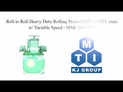 Pressa a rulli per impieghi gravosi (180 L x 142 P, mm) con velocità variabile - MSK-1814-RR