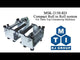 Pressa per laminazione a freddo con controllo del gap da 4T e 6" di larghezza con display digitale della pressione e opzione R2R (compatibile con la scatola dei guanti Ar) - MSK-2150-PD