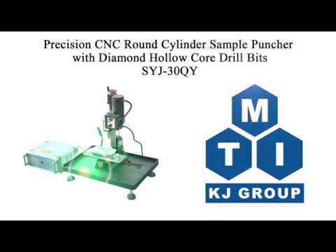 Precision CNC Round Cylinder Sample Puncher with Diamond Hollow Core Drill Bits - SYJ-30QY