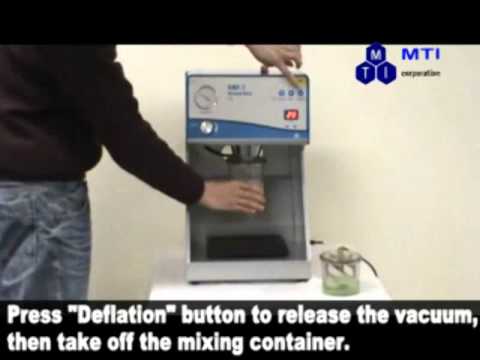 Vacuum Mixer w/ Vac. Pump & 2 Containers (150 & 500mL) & Optional 1L Tank-MSK-SFM-7