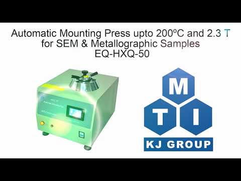 Prensa de montaje automática de hasta 200C y 2,3 T para SEM y muestras metalográficas - EQ-HXQ-50